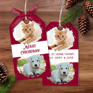 Personalisierte Weihnachtsgeschenke für Haustierli Geschenkanhänger