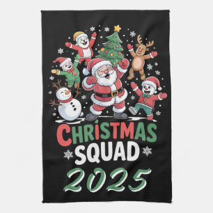 Personalisierte Weihnachtsgruppe 2025 Weihnachtsma Geschirrtuch