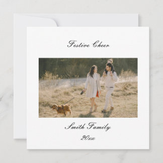 Personalisierte Weihnachtsgrüße für Familien Feiertagskarte