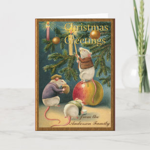 Personalisierte Weihnachtsgrüße Karte