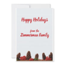 Personalisierte Weihnachtsgrußkarte