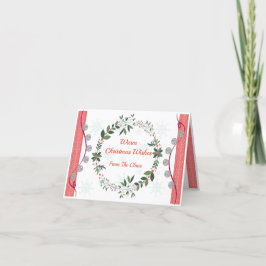 Personalisierte Weihnachtskarte Dankeskarte