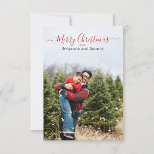 Personalisierte Weihnachtskarte Dankeskarte