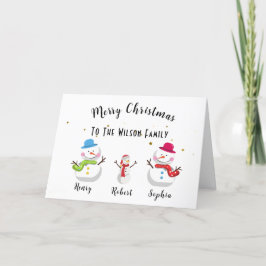 Personalisierte Weihnachtskarte Dankeskarte