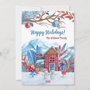 Personalisierte Weihnachtskarte Feiertagskarte