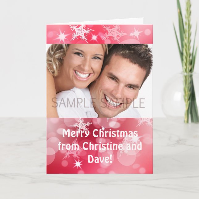 Personalisierte Weihnachtskarte Feiertagskarte (Vorderseite)