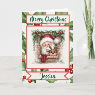 Personalisierte Weihnachtskarte Feiertagskarte