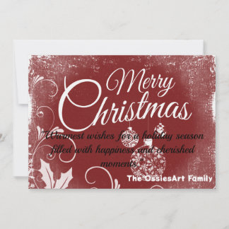 Personalisierte Weihnachtskarte. Feiertagskarte