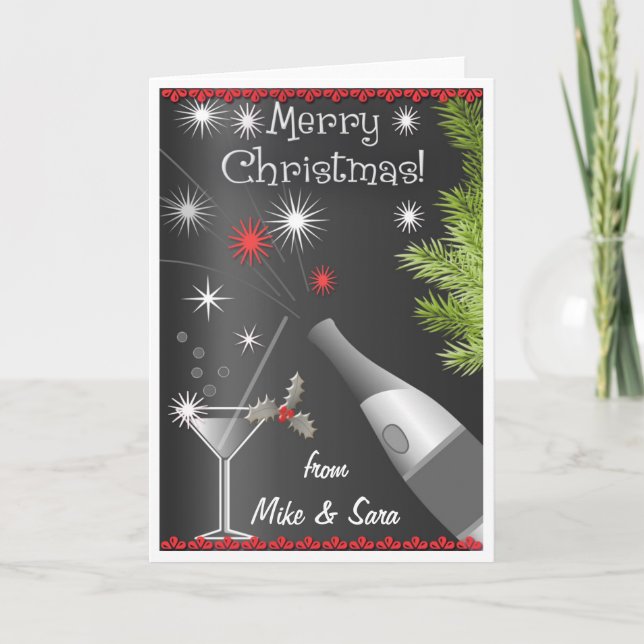 Personalisierte Weihnachtskarte Feiertagskarte (Vorderseite)