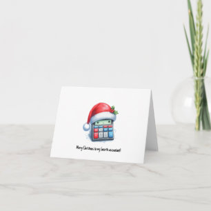 Personalisierte Weihnachtskarte für Buchhalter Feiertagskarte