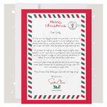 Personalisierte Weihnachtskarte für Kinder<br><div class="desc">Freuen Sie sich auf einen personalisierten Brief des Weihnachtsmannes, der ein festliches Design bietet. Diese charmante Karte enthält eine herzliche Botschaft, die ihre Freundlichkeit und Freude feiert. Es ist der ideale Ort, um die Weihnachtszeit mit Magie zu bereichern und ermuntert die Kinder dazu, sich den Geist der Weihnachtszeit zu Eigen...</div>