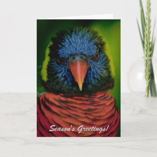 Personalisierte Weihnachtskarte - Lorikeet Feiertagskarte