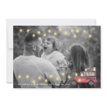 Personalisierte Weihnachtskarte mit dem Auto des W