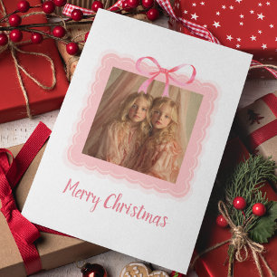 Personalisierte Weihnachtskarte mit Familienfoto