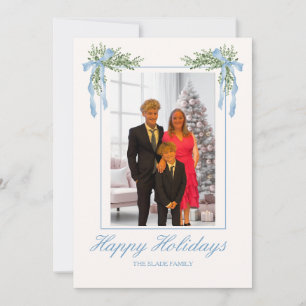 Personalisierte Weihnachtskarte mit Foto Feiertagskarte