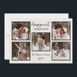Personalisierte Weihnachtskarte mit Fotos Feiertagskarte<br><div class="desc">Fügen Sie Ihre Lieblings-Fotos hinzu,  um diese Karte einzigartig zu machen. Senden Sie Ihren Lieben herzliche Holiday Grüße und verbreiten Sie den Geist der Saison mit dieser individuell gestaltbaren Urlaubskarte.</div>
