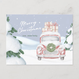 Personalisierte Weihnachtskarte Reise Postkarte