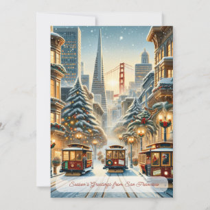 Personalisierte Weihnachtskarte San Francisco – Fe Feiertagskarte