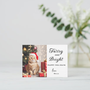 Personalisierte Weihnachtskarten für Haustiere, We Mitteilungskarte