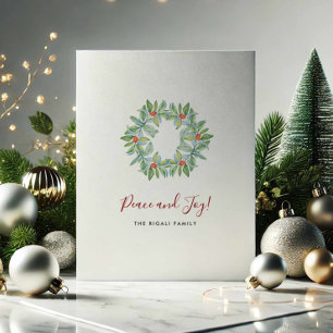 Personalisierte Weihnachtskarten ohne Foto Feiertagskarte