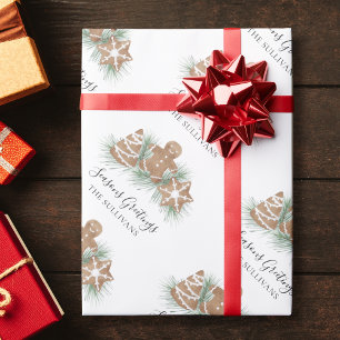Personalisierte Weihnachtskekse Geschenkpapier