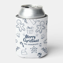 Personalisierte Weihnachtskizze Cooler
