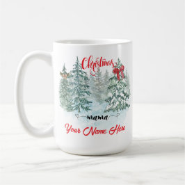 Personalisierte Weihnachtsmama Kaffeetasse