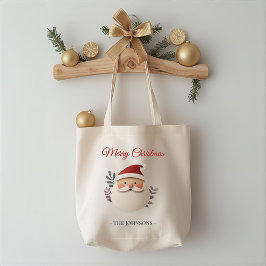 Personalisierte Weihnachtsmann-Weihnachts-Tüte Tragetasche