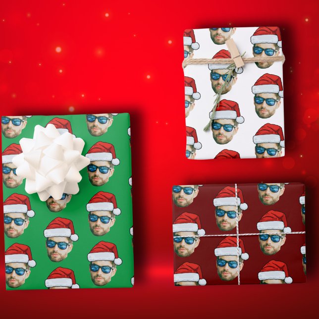 Personalisierte Weihnachtsmannmütze Geschenkpapier Set (Von Creator hochgeladen)