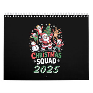 Personalisierte Weihnachtsmannschaft 2025 Santa Fa Kalender