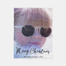 Personalisierte Weihnachtsmäntel hinzufügen Fleecedecke