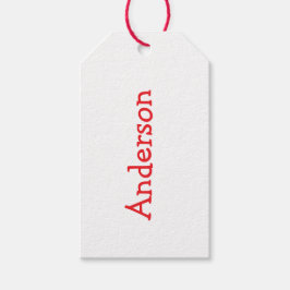 Personalisierte Weihnachtsmarken, Strumpf Nam Geschenkanhänger