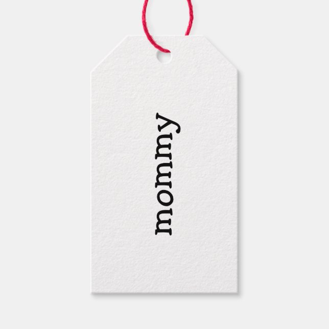 Personalisierte Weihnachtsmarken, Strumpf Nam Geschenkanhänger (Vorderseite)