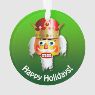 Personalisierte Weihnachtsnussknacker-Cartoons Ornament