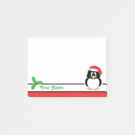 Personalisierte WeihnachtsPenguin Posten-it® Post-it Klebezettel