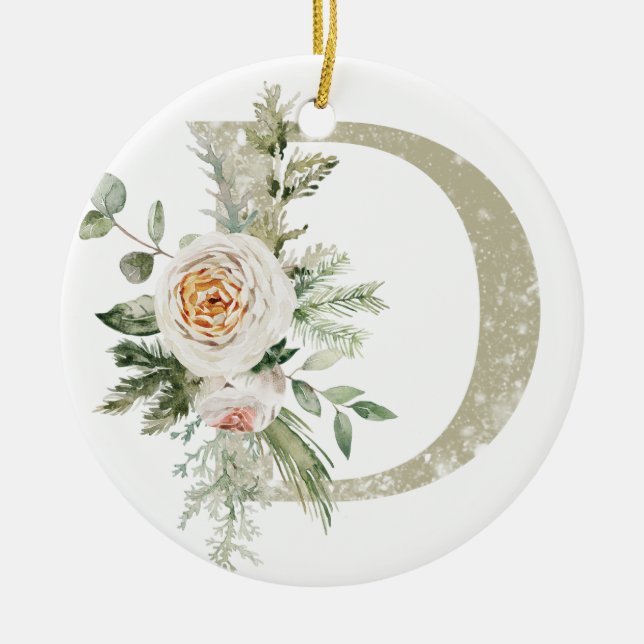 Personalisierte Weihnachtsschmuck mit Ihren Initia (Vorne)