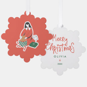 Personalisierte Weihnachtsschmuck - Niedlicher Url Ornament Karte