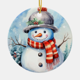 Personalisierte Weihnachtsschmuck, zweiseitig Keramik Ornament