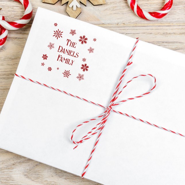 Personalisierte Weihnachtsschneeflocke Gummistempel (Von Creator hochgeladen)