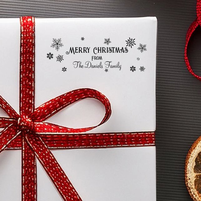 Personalisierte Weihnachtsschneeflocke Gummistempel (Von Creator hochgeladen)