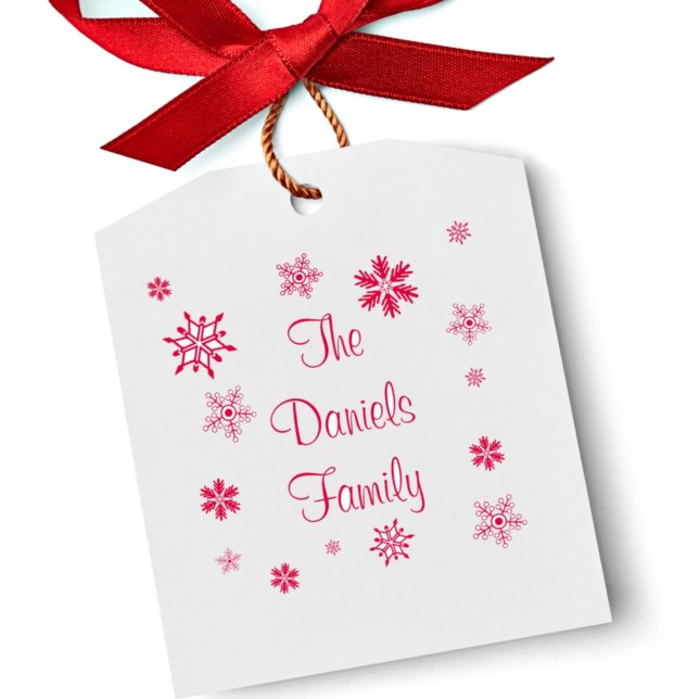 Personalisierte Weihnachtsschneeflocke Selbstfarbi Permastempel (Von Creator hochgeladen)