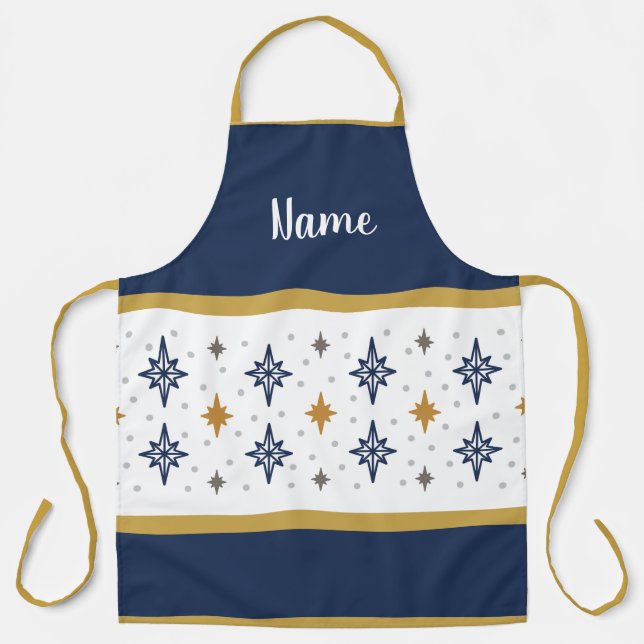 Personalisierte Weihnachtsstars Schürze (Vorderseite)