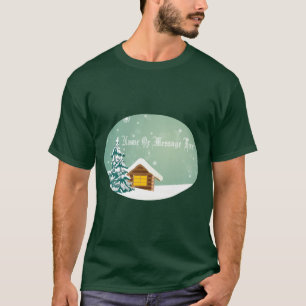 Personalisierte Weihnachtsszene T-Shirt