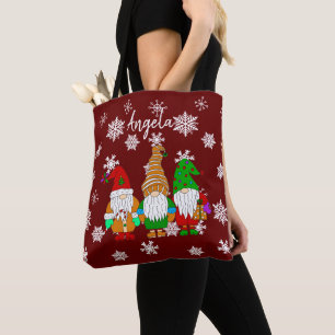 Personalisierte Weihnachtstasche mit Niedlichem Ca