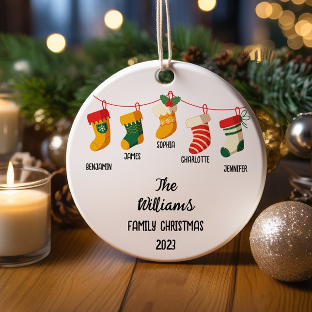 Personalisierte Weihnachtszeit mit 5 individuellen Keramik Ornament (Von Creator hochgeladen)
