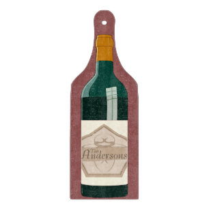 Personalisierte Wein-Flasche Schneidebrett
