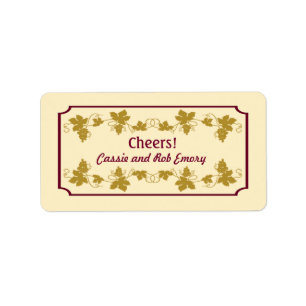 Personalisierte Weinetiketten Adressaufkleber