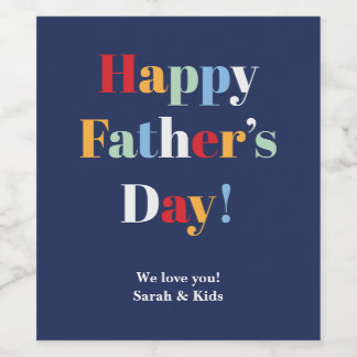 Personalisierte Weinetiketten am Vatertag Weinetikett