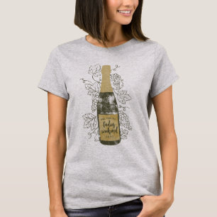 Personalisierte Weinflaschen und Grapevinen T-Shirt