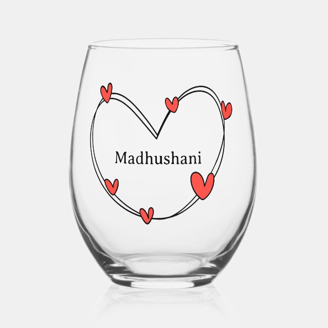 Personalisierte Weingläser Weinglas Ohne Stiel (Vorderseite)